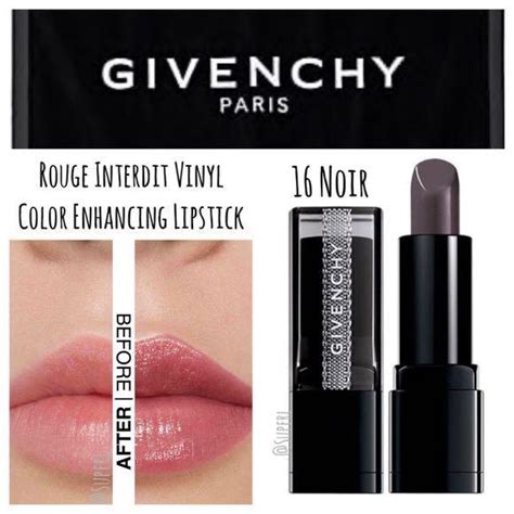 givenchy rouge interdit vinyl color enhancing lipstick 16 mini|Givenchy rouge interdit magic lipstick.